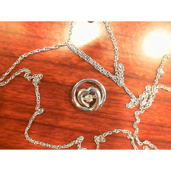 Silver Pendant with diamonds Meyers Jewelers Grove City, OH