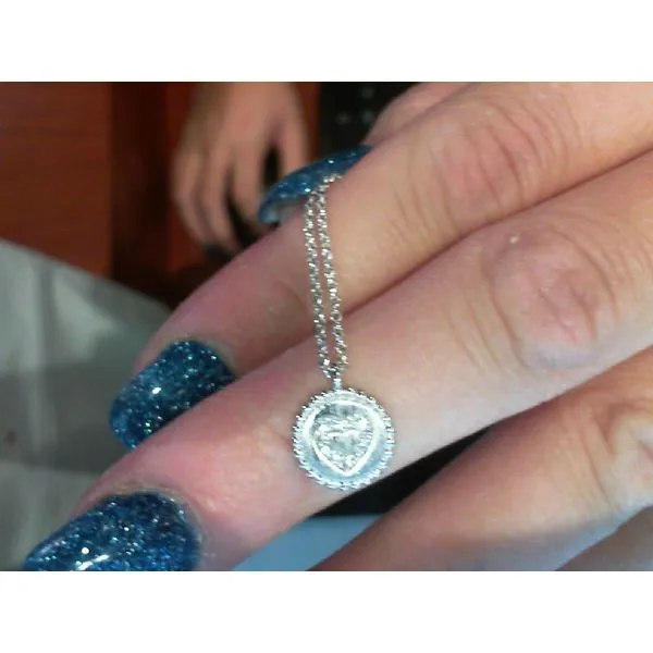 Silver Pendant with diamonds Meyers Jewelers Grove City, OH