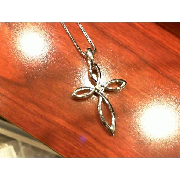 Silver Pendant with diamonds Meyers Jewelers Grove City, OH