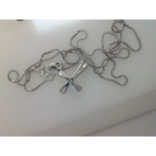Silver Pendant with diamonds Meyers Jewelers Grove City, OH