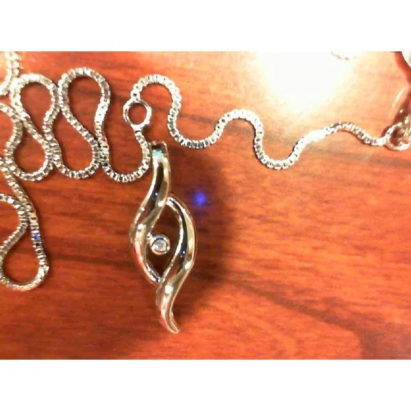 Silver Pendant with diamonds Meyers Jewelers Grove City, OH
