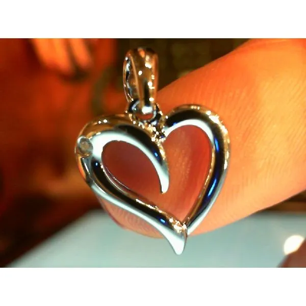 Silver Pendant with diamonds Meyers Jewelers Grove City, OH
