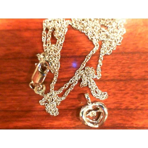 Silver Pendant with diamonds Meyers Jewelers Grove City, OH