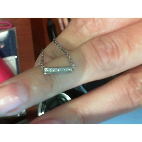 Silver Pendant with diamonds Meyers Jewelers Grove City, OH