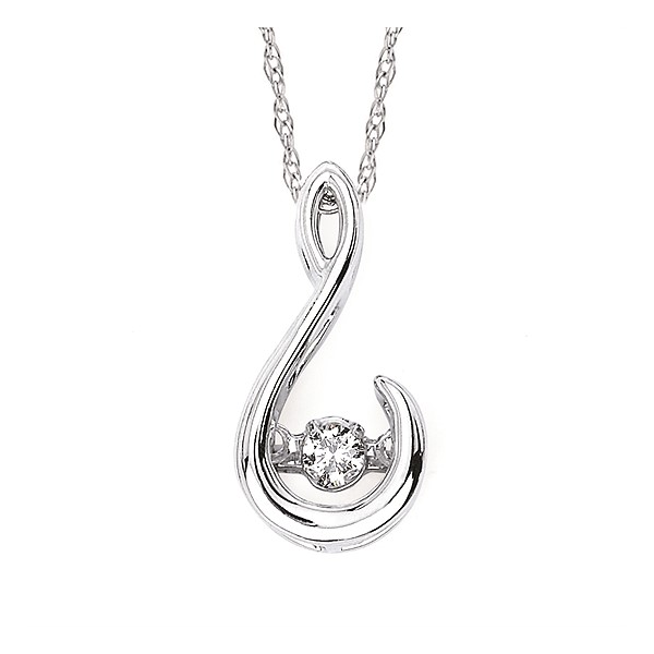 Silver Pendant with diamonds Meyers Jewelers Grove City, OH