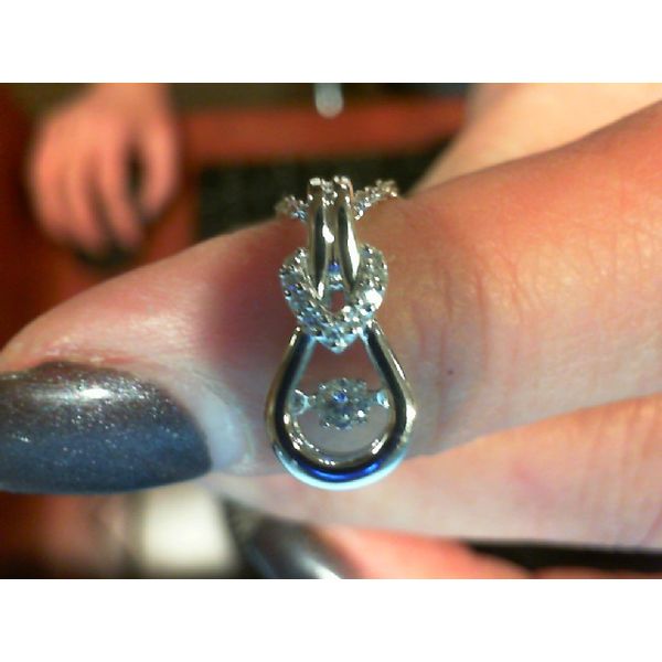 Silver Pendant with diamonds Meyers Jewelers Grove City, OH