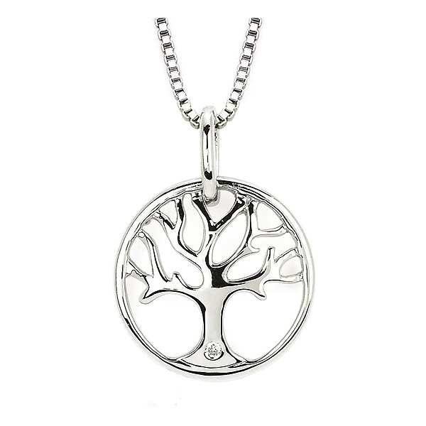 Silver Pendant with diamonds Meyers Jewelers Grove City, OH