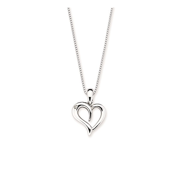 Silver Pendant with diamonds Meyers Jewelers Grove City, OH
