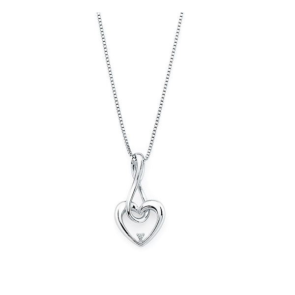 Silver Pendant with diamonds Meyers Jewelers Grove City, OH