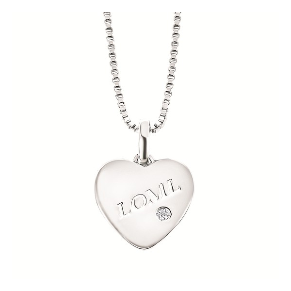 Silver Pendant with diamonds Meyers Jewelers Grove City, OH