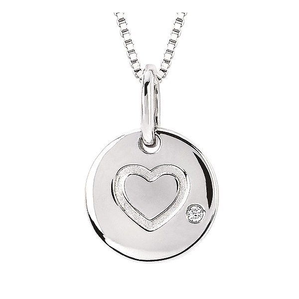 Silver Pendant with diamonds Meyers Jewelers Grove City, OH