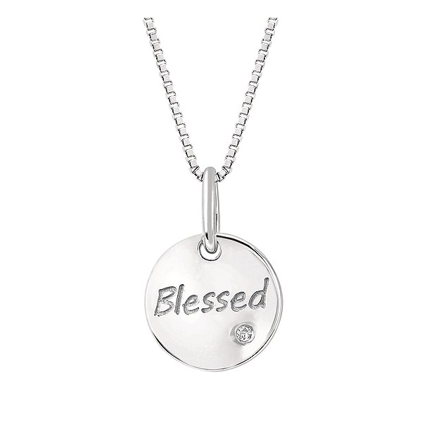 Silver Pendant with diamonds Meyers Jewelers Grove City, OH