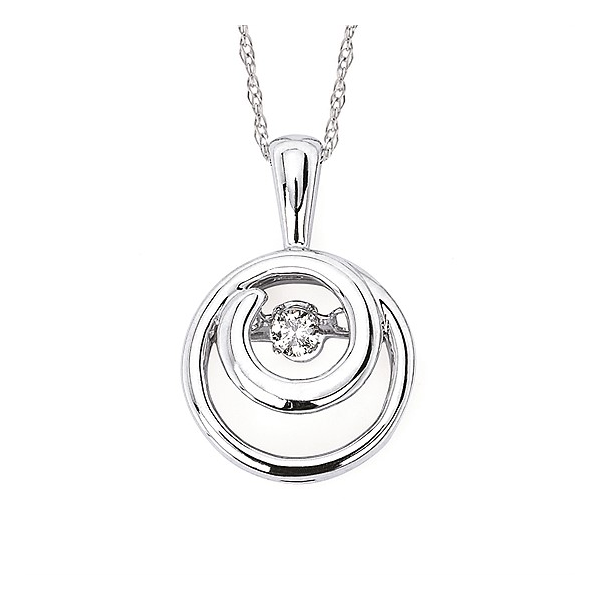 Silver Pendant with diamonds Meyers Jewelers Grove City, OH