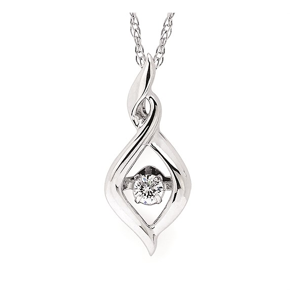 Silver Pendant with diamonds Meyers Jewelers Grove City, OH