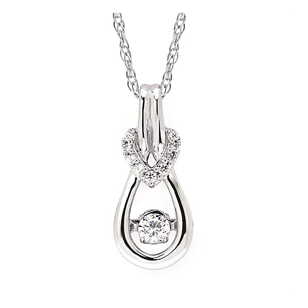 Silver Pendant with diamonds Meyers Jewelers Grove City, OH