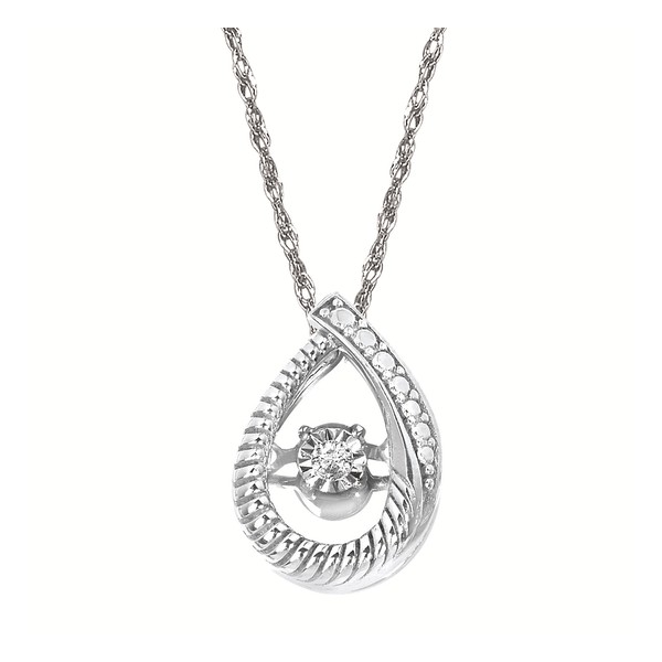 Silver Pendant with diamonds Meyers Jewelers Grove City, OH
