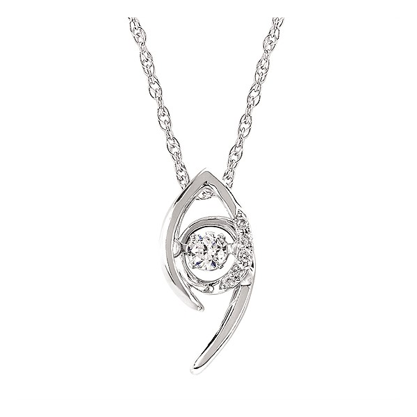 Silver Pendant with diamonds Meyers Jewelers Grove City, OH