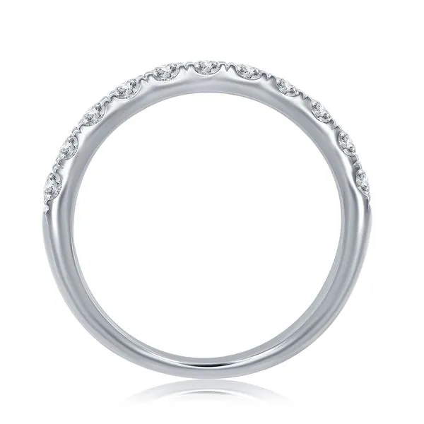 Diamond Wedding Band Image 2 Michael Szwed Jewelers Longmeadow, MA