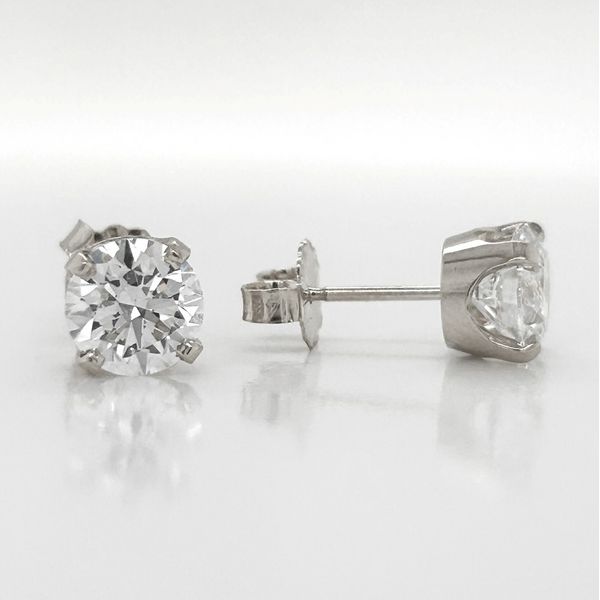 14Kt White Lab Diamond Studs Michele & Company Fine Jewelers Lapeer, MI