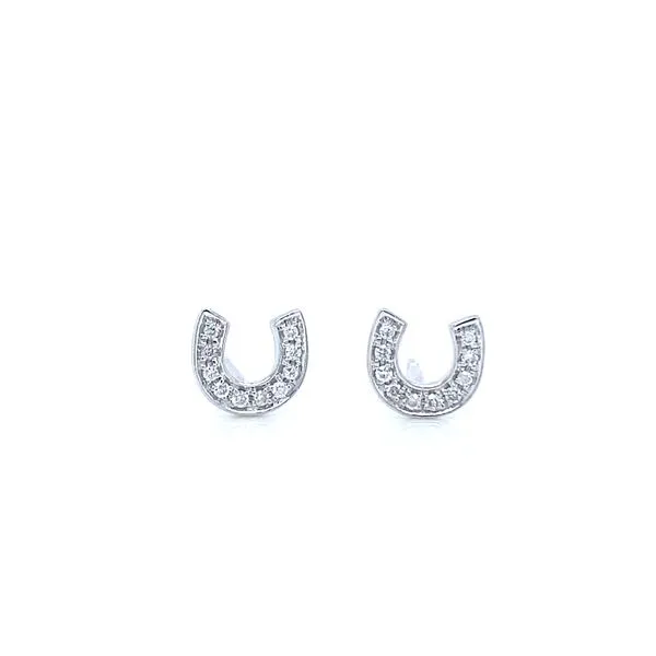 14K White Gold Diamond Accent Stud Earrings Midtown Diamonds Reno, NV