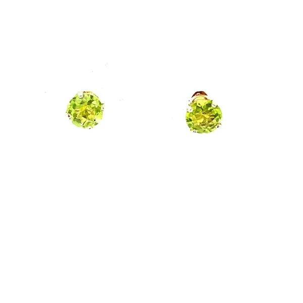 14K Yellow Gold Peridot Stud Earrings Midtown Diamonds Reno, NV