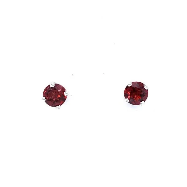 Sterling Silver Mozambique Garnet Stud Earrings Midtown Diamonds Reno, NV