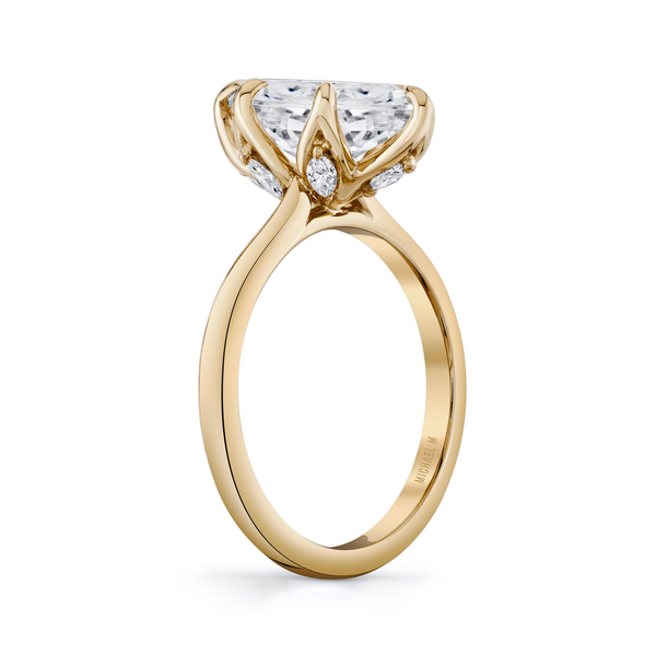Michael M Crown Collection Marquise 18K Yellow Gold Solitaire Diamond Engagement Ring Image 2 Midtown Jewelers Herndon, VA