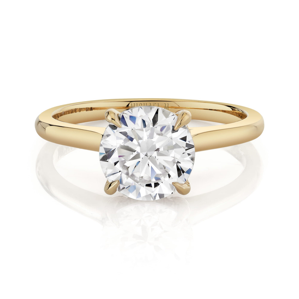 Michael M Crown Collection 18K Yellow Gold Solitaire Diamond Engagement Ring Midtown Jewelers Herndon, VA