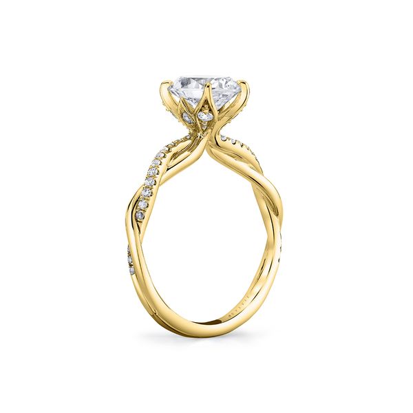 SylvieTulira Spiral Diamond Petal Prong Engagement Ring Midtown Jewelers Herndon, VA