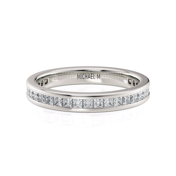 Michael M Collection Princess-Cut Channel Set Platinum Diamond Band- 0.65ctw Midtown Jewelers Herndon, VA