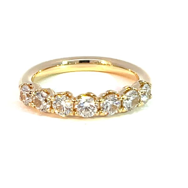 Parviz Designs 14K Yellow Gold 7 Stone Diamond Band Midtown Jewelers Herndon, VA