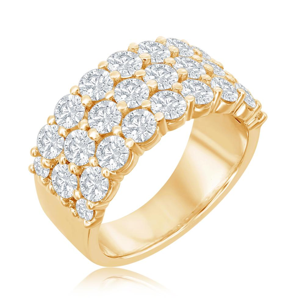 Parviz Designs 14K Yellow Gold Diamond Anniversary Band Midtown Jewelers Herndon, VA