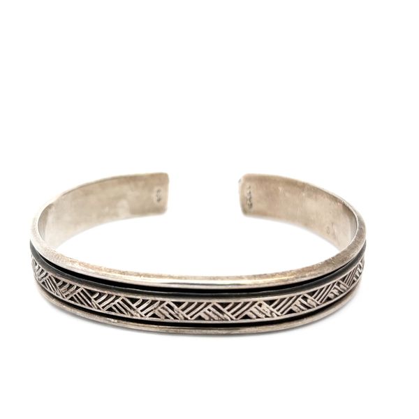 Southwest Sterling Silver Cuff Bracelet, 6.5 Inches, .74oz Midtown Jewelers Herndon, VA