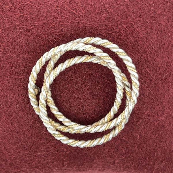 Tiffany & Co Rope Brooch 18K Gold & Sterling Silver Midtown Jewelers Herndon, VA