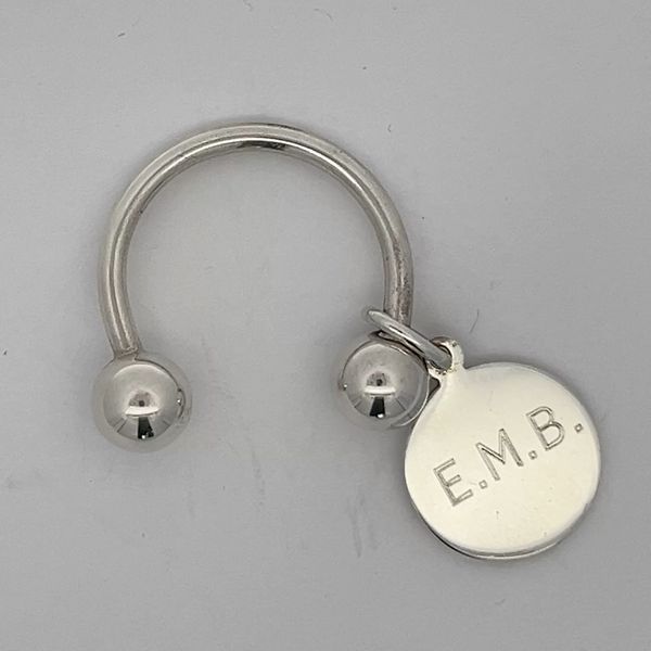 Tiffany & Co Sterling Silver Horseshoe Keychain w/ Charm Midtown Jewelers Herndon, VA