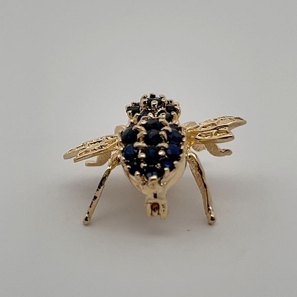 William Lam & Co. 14K Yellow Gold & Sapphire Brooch/Pendant Image 3 Midtown Jewelers Herndon, VA
