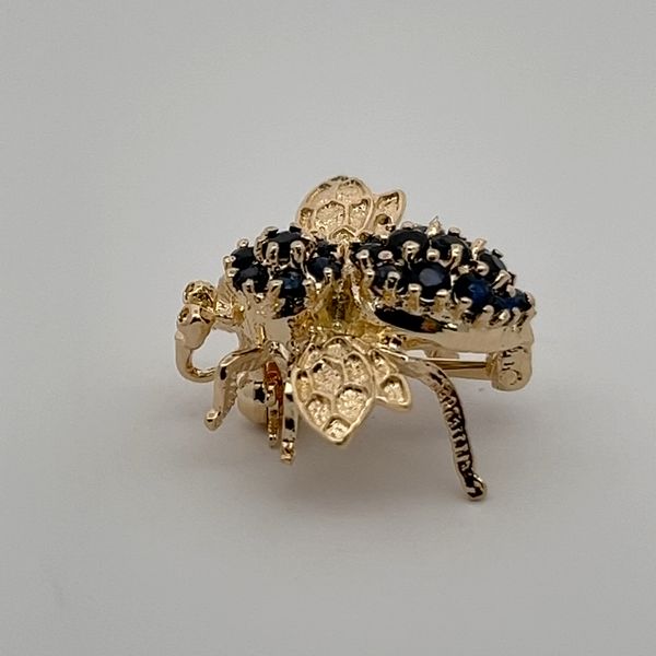 William Lam & Co. 14K Yellow Gold & Sapphire Brooch/Pendant Image 4 Midtown Jewelers Herndon, VA