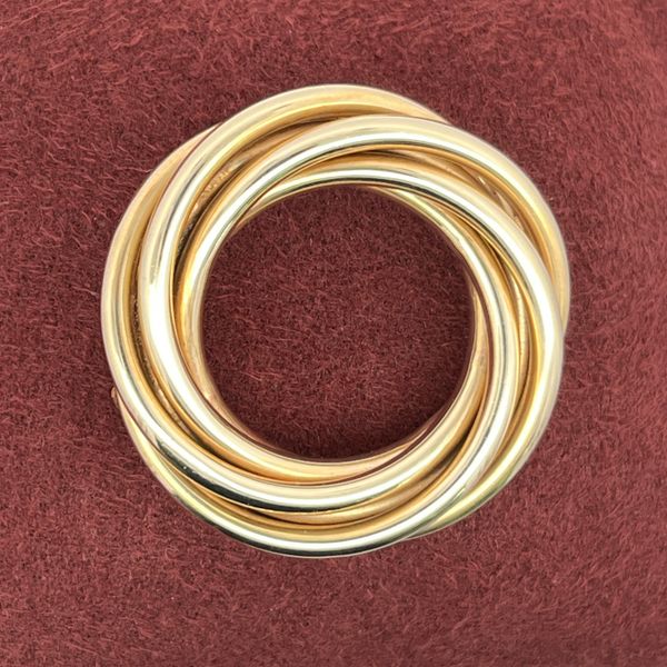 Rare Vintage Tiffany & Co. Eternity Brooch in 14k Yellow Gold Image 2 Midtown Jewelers Herndon, VA