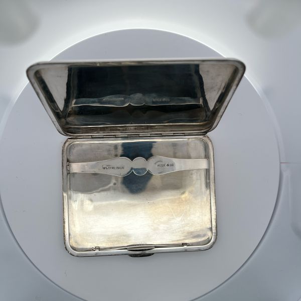 Alex & Co Cigarette Case Siam Silver And Black Niello Image 3 Midtown Jewelers Herndon, VA