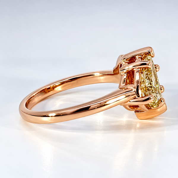 Beautiful 14K Rose Gold Toi et Moi Fancy Chocolate Diamond Ring Image 2 Midtown Jewelers Herndon, VA