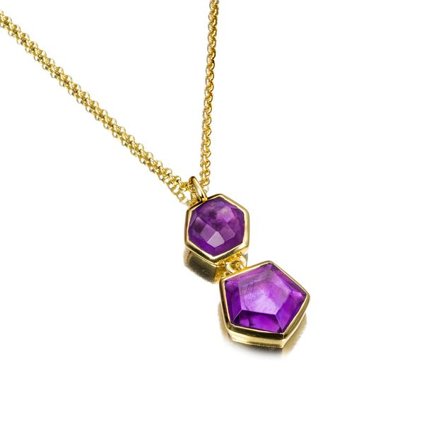 Jorge Revilla 18KY Vermeil Geometric Pendant Midtown Jewelers Herndon, VA