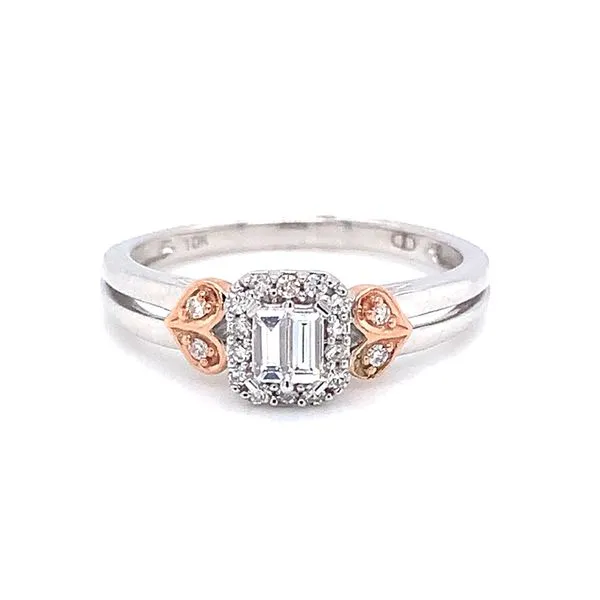 TWO-TONE HALO DIAMOND RING Miller's Fine Jewelers Moses Lake, WA