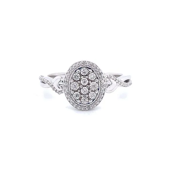 OVAL HALO MOSAIC DIAMOND RING Miller's Fine Jewelers Moses Lake, WA