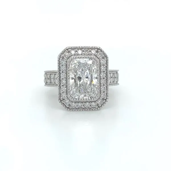 RADIANT HALO DIAMOND RING Miller's Fine Jewelers Moses Lake, WA