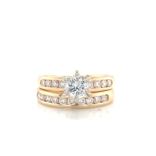 ROUND CHANNEL DIAMOND WEDDING SET Miller's Fine Jewelers Moses Lake, WA