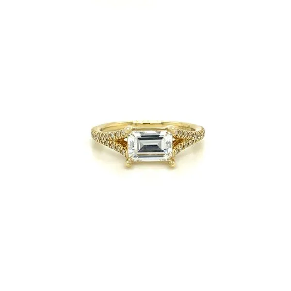 HORIZONTAL EMERALD CUT DIAMOND RING SETTING Miller's Fine Jewelers Moses Lake, WA