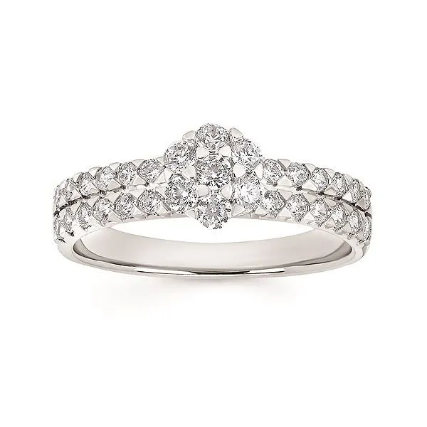 DOUBLE ROW MOSAIC DIAMOND RING Miller's Fine Jewelers Moses Lake, WA