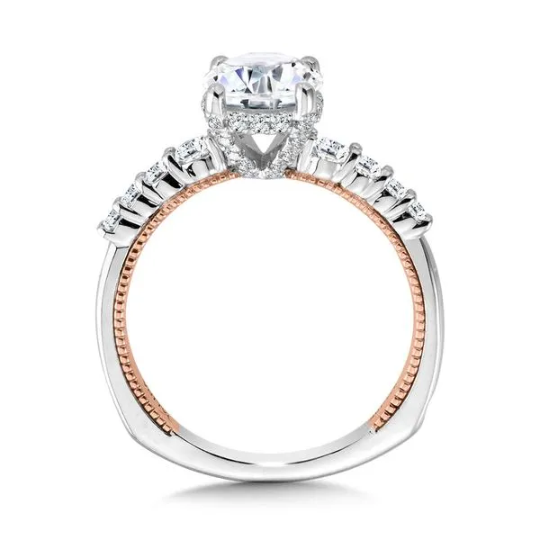 TWO-TONE SEMI-MOUNT RING Image 2 Miller's Fine Jewelers Moses Lake, WA
