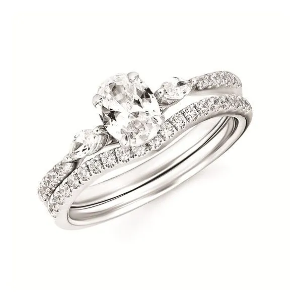 OVAL SEMI-MOUNT DIAMOND WEDDING SET Miller's Fine Jewelers Moses Lake, WA