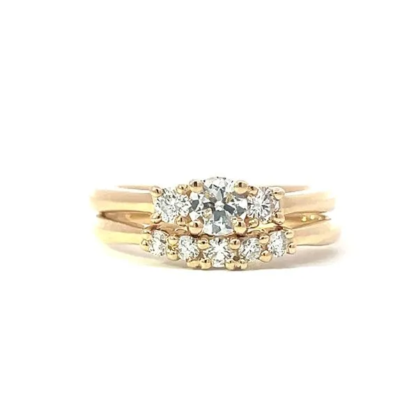 THREE STONE DIAMOND WEDDING SET Miller's Fine Jewelers Moses Lake, WA
